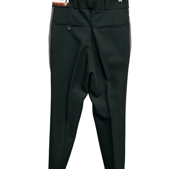 Vintage Hercules Mens Green Polyester Side Stripe Details Pants Sz 28 NWT - Picture 2 of 9